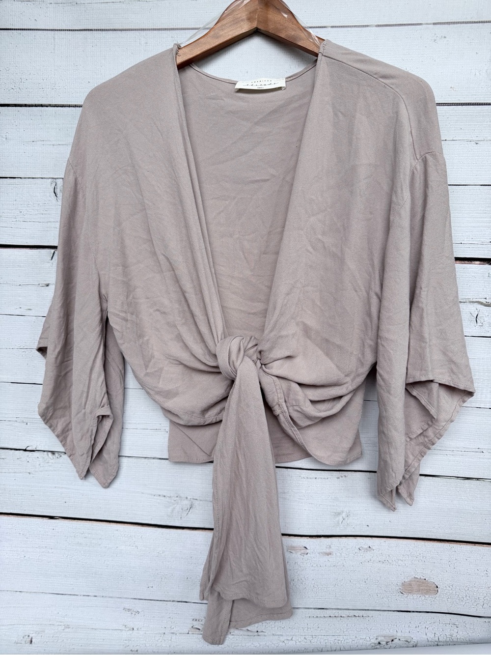 American Threads Ash Mocha Kimono -Size Small